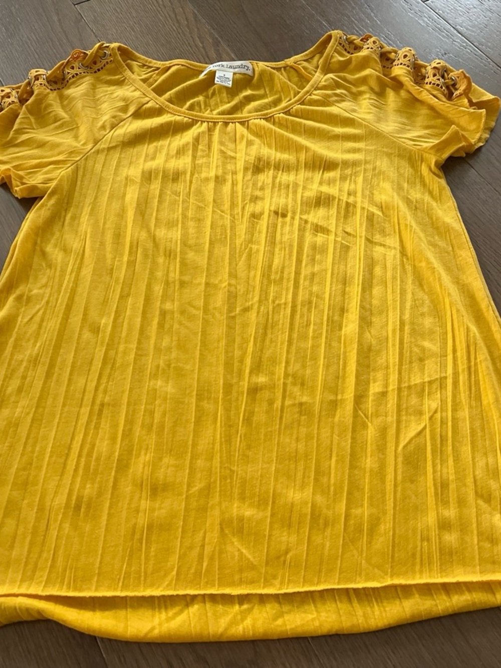 Yellow Short Sleeve Top